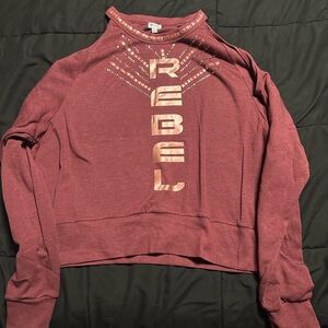 Rebel Athletic rose gold top